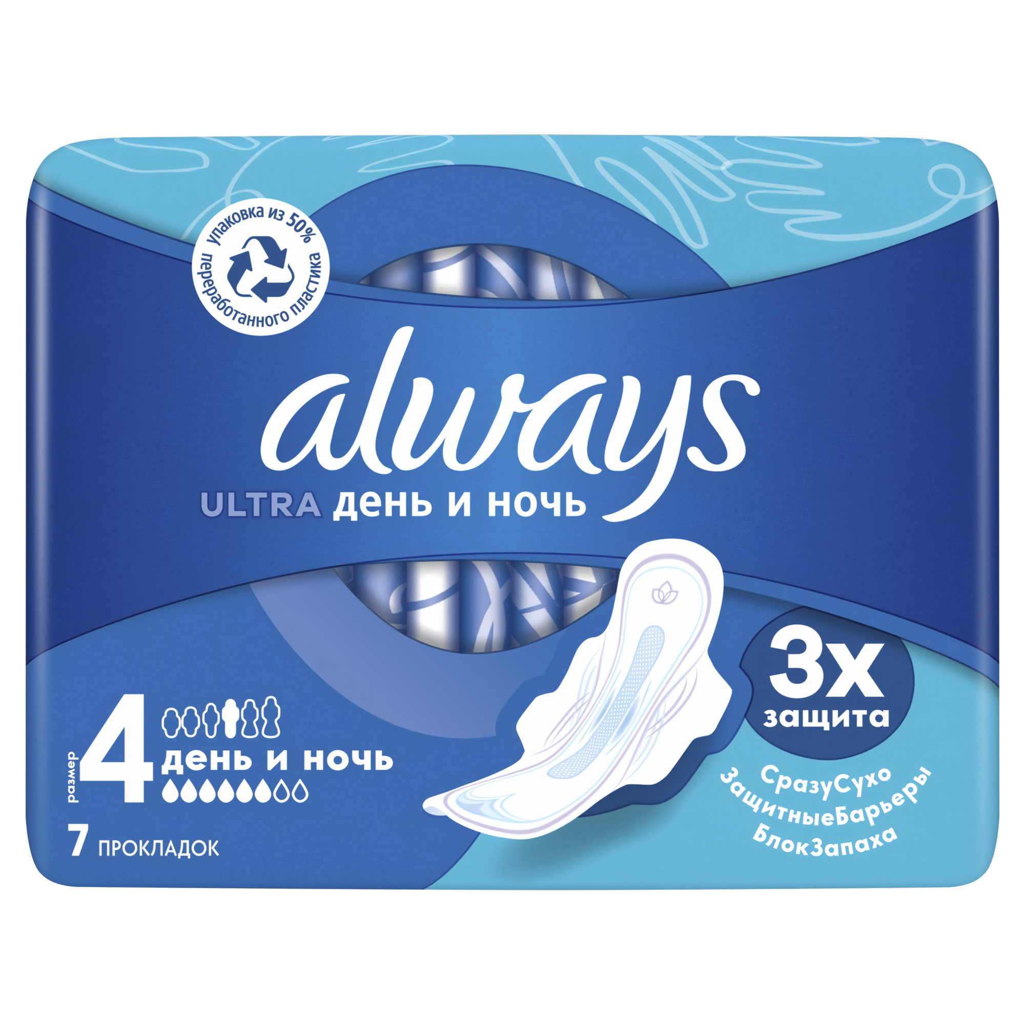 Прокладки ALWAYS Ultra Night 7шт - фото 9