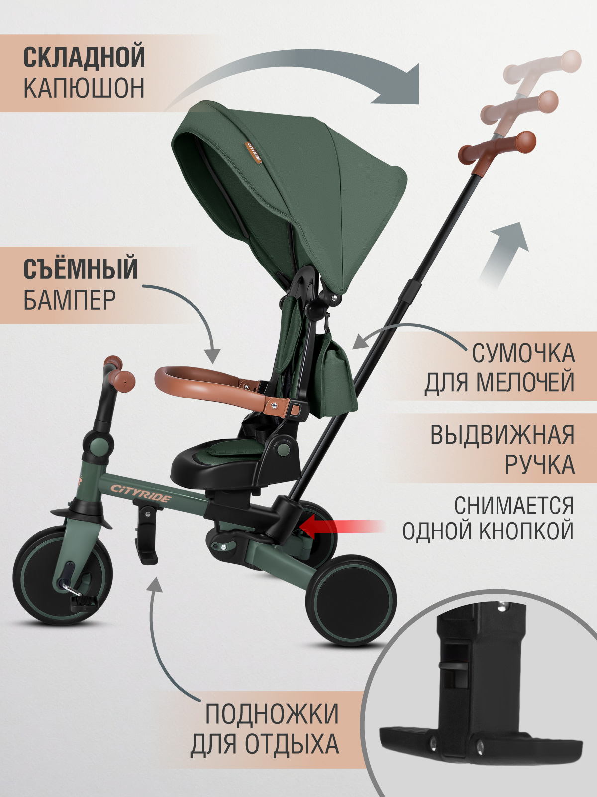 Трехколесный велосипед CITYRIDE - фото 10