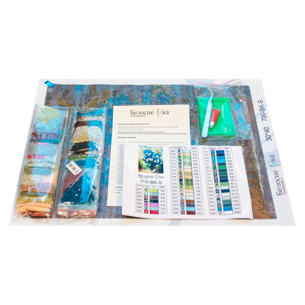 Алмазная мозаика Белоснежка Ромашки и васильки - фото 5