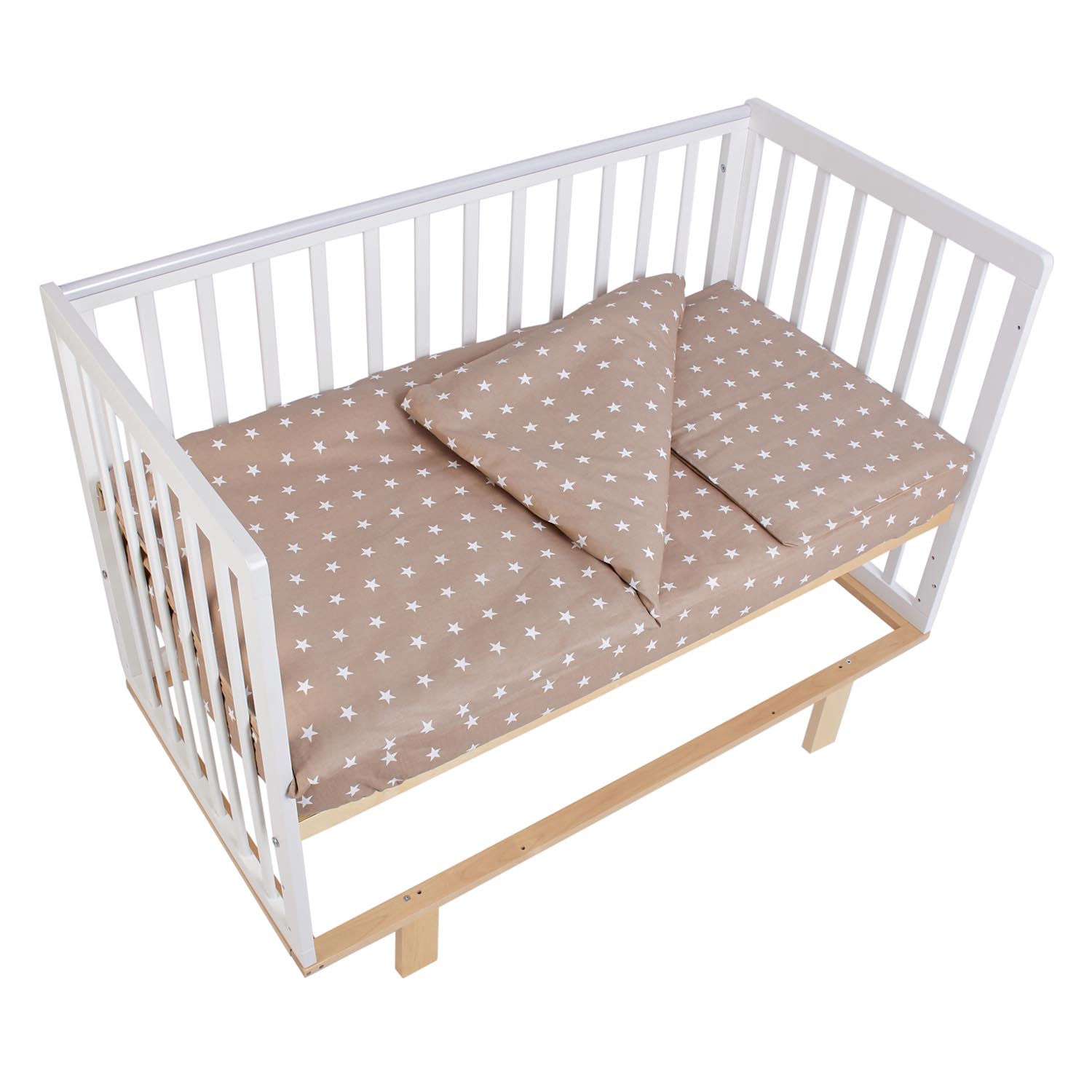 Детская кроватка Polini kids прямоугольная, (белый) - фото 31