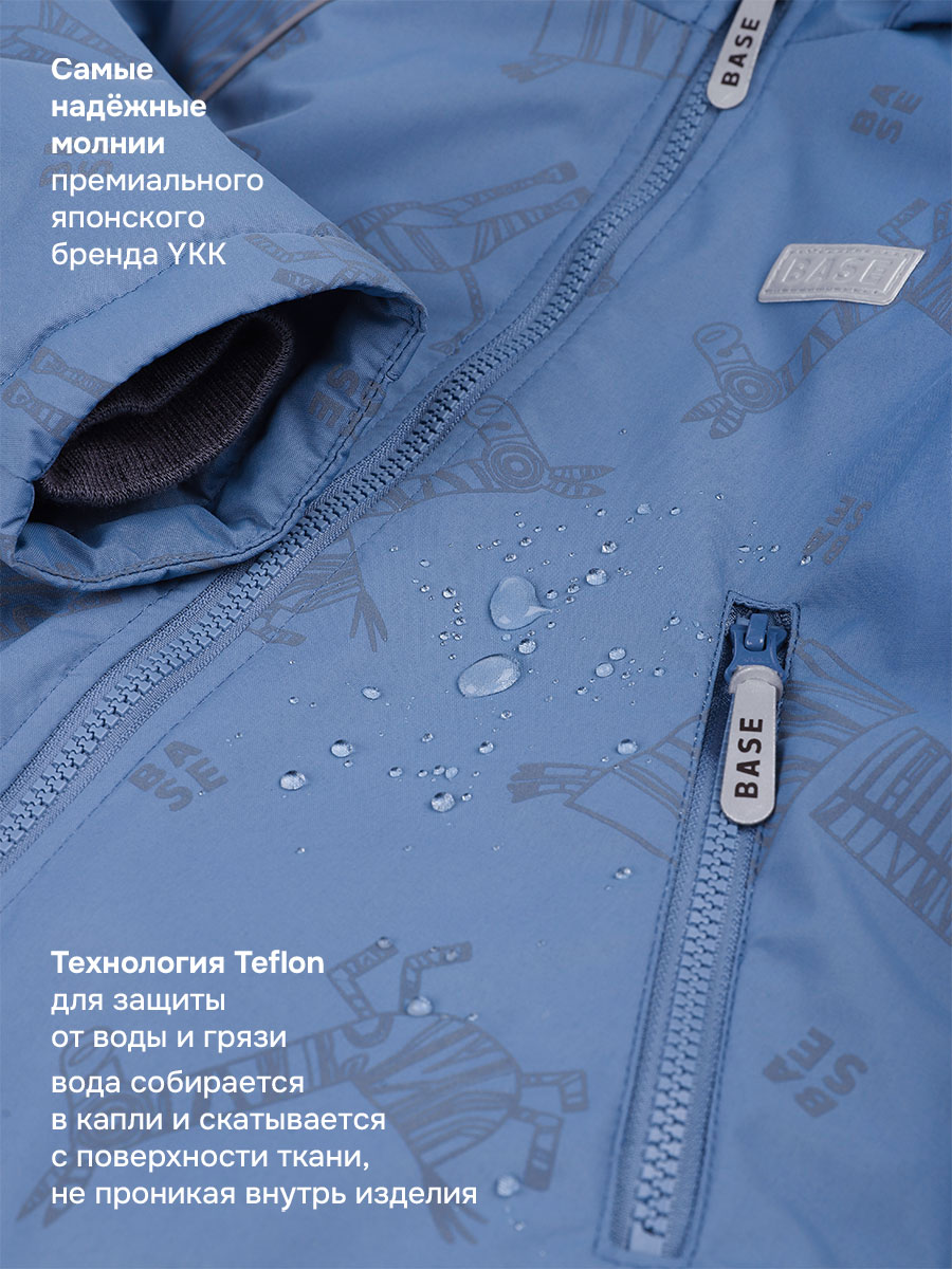 Комбинезон BASE by NIKASTYLE б8м10526 джинс/графит - фото 6