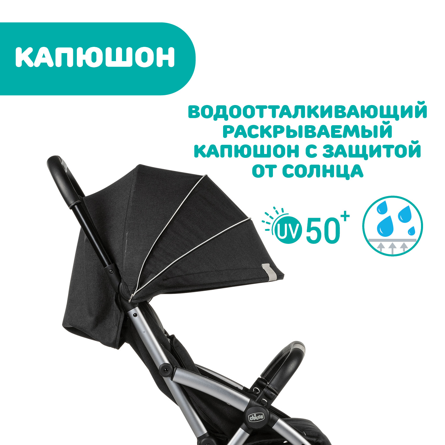 Коляска прогулочная Chicco Goody Plus черный - фото 24