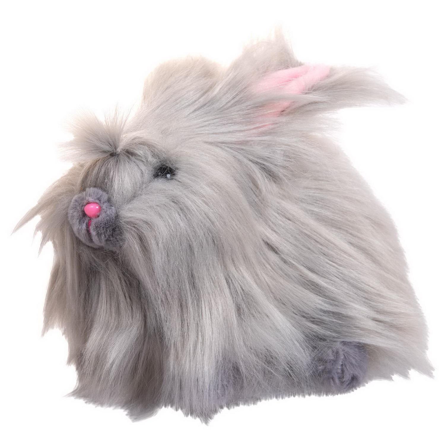 Игрушка Abtoys Домашние любимцы Кролик ангорский серый с голубым - фото 1