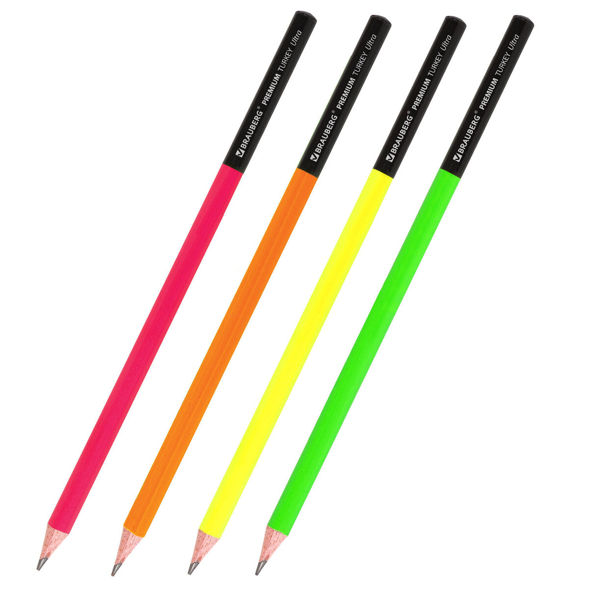 Изображение товара Карандаши чернографитные Brauberg 1 шт. в ассортименте