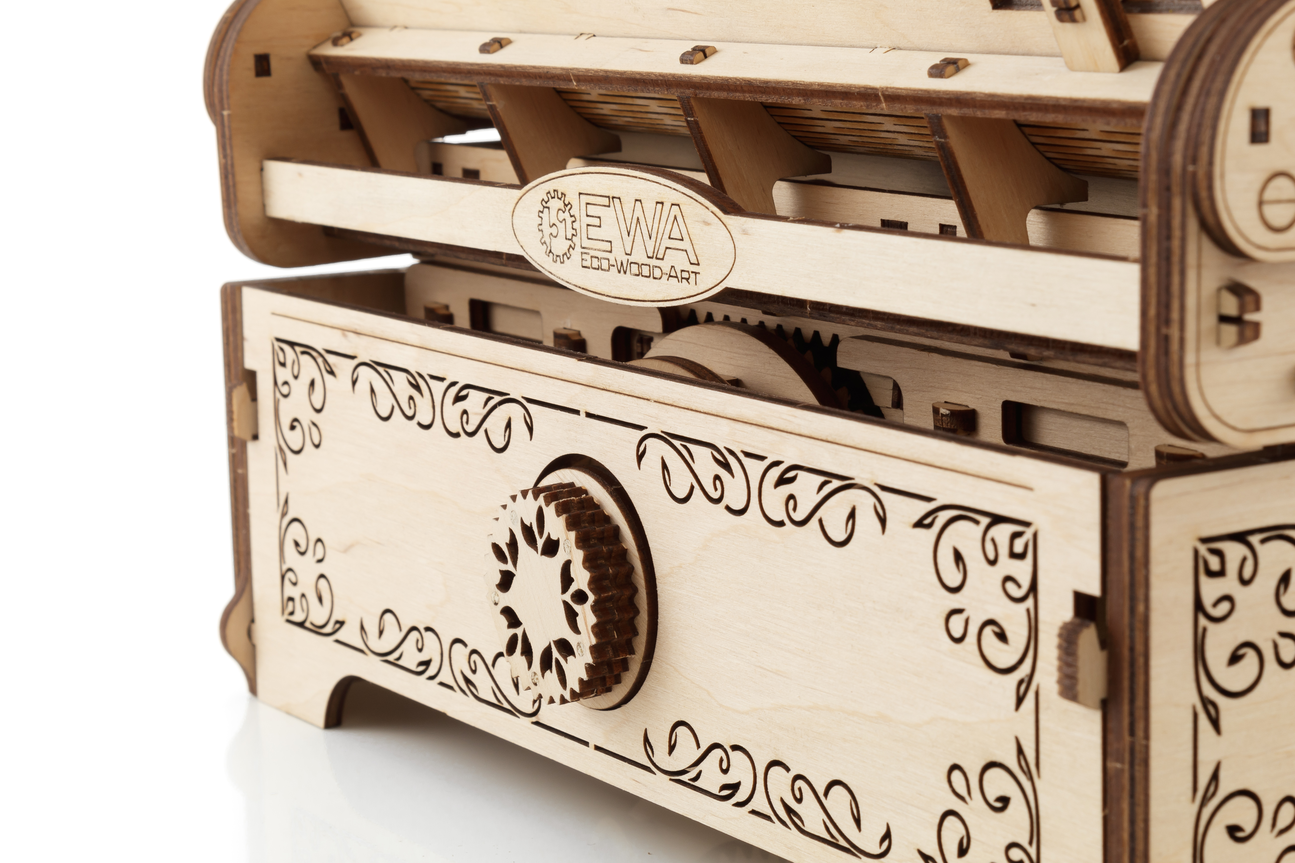 Конструктор Eco Wood Art Печатная машина деревянный 453 дет. - фото 20