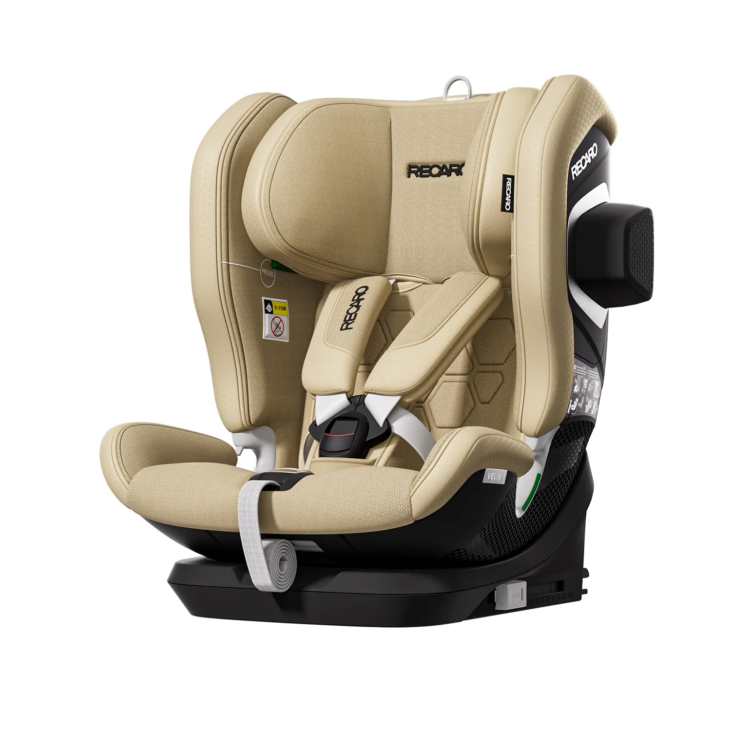 Автокресло Recaro Velix 1 Isofix 1/2/3 (9-36 кг) бежевый - фото 3