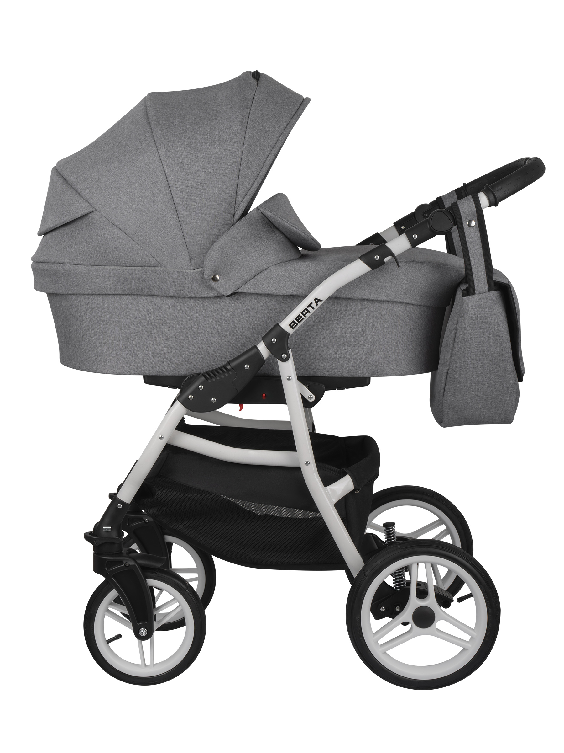 Коляска 3в1 alis Berta 05 светло-серый - фото 2