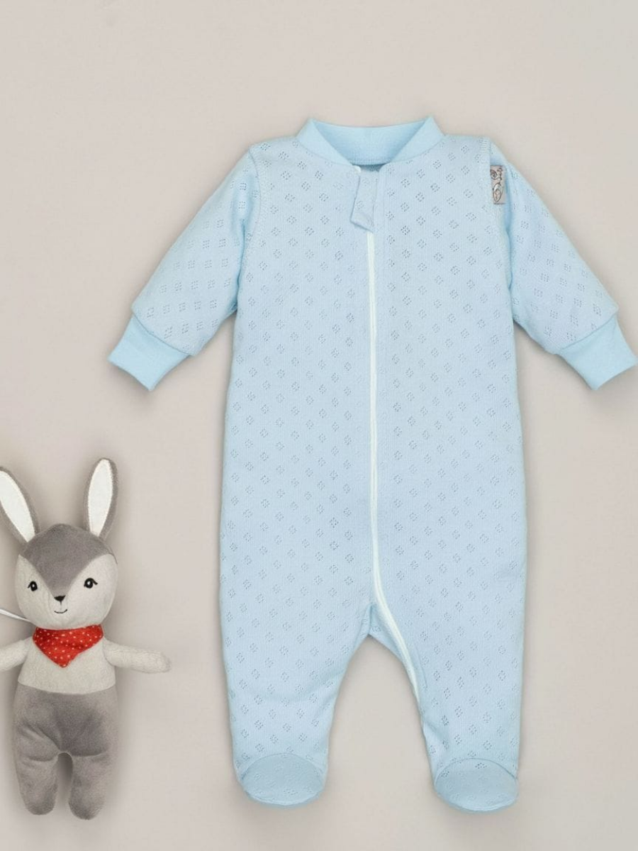 Изображение товара Комбинезон для малышей ТРИЯ 80 гипоаллергенный с молнией и защитой Изображение товара Комбинезон для малышей ТРИЯ 80 гипоаллергенный с молнией и защитой