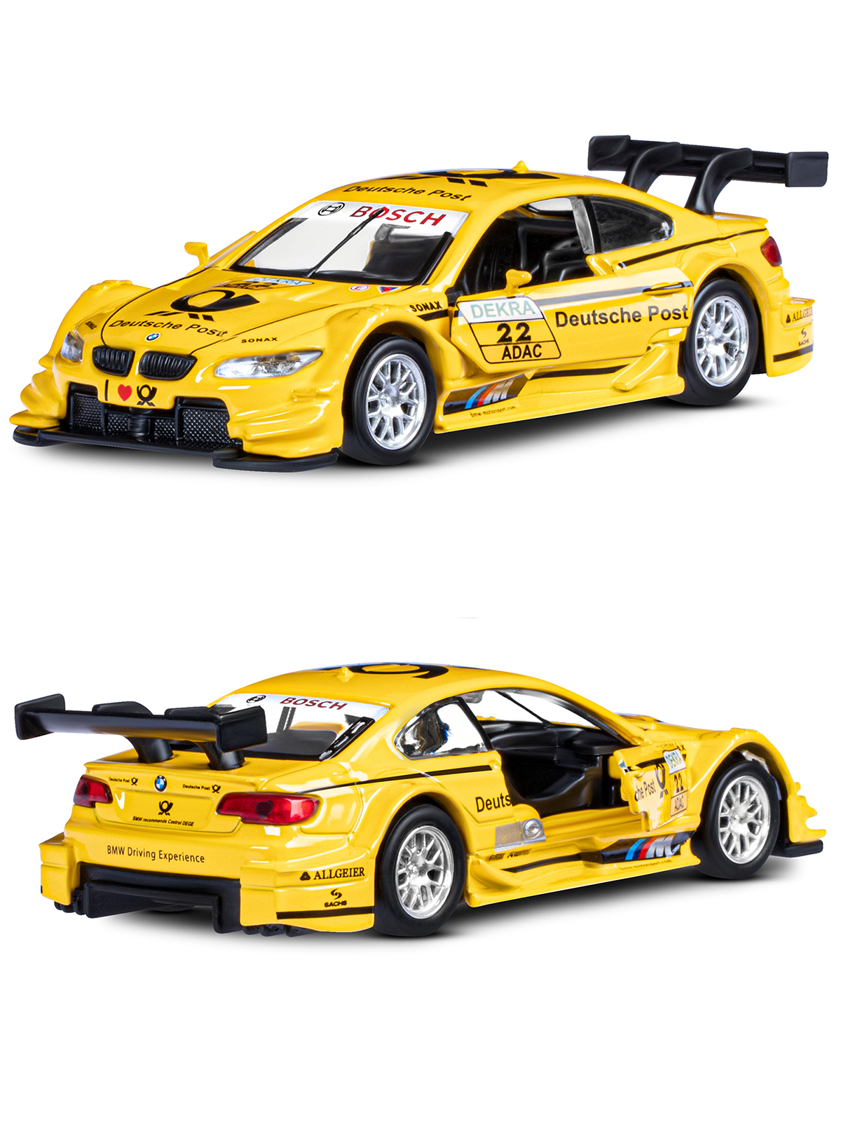 Автомобиль АВТОпанорама BMW M3 DTM 1:42 JB1251781 - фото 11
