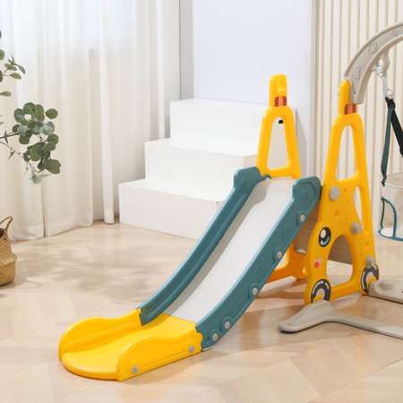 Горка детская UNIX Kids funny car Yellow