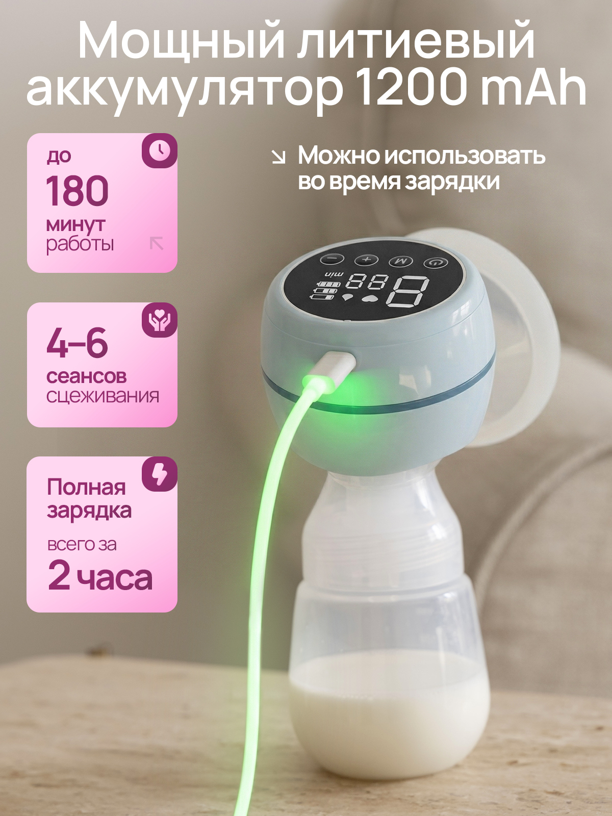 Молокоотсос электрический SISBRO Care - фото 6