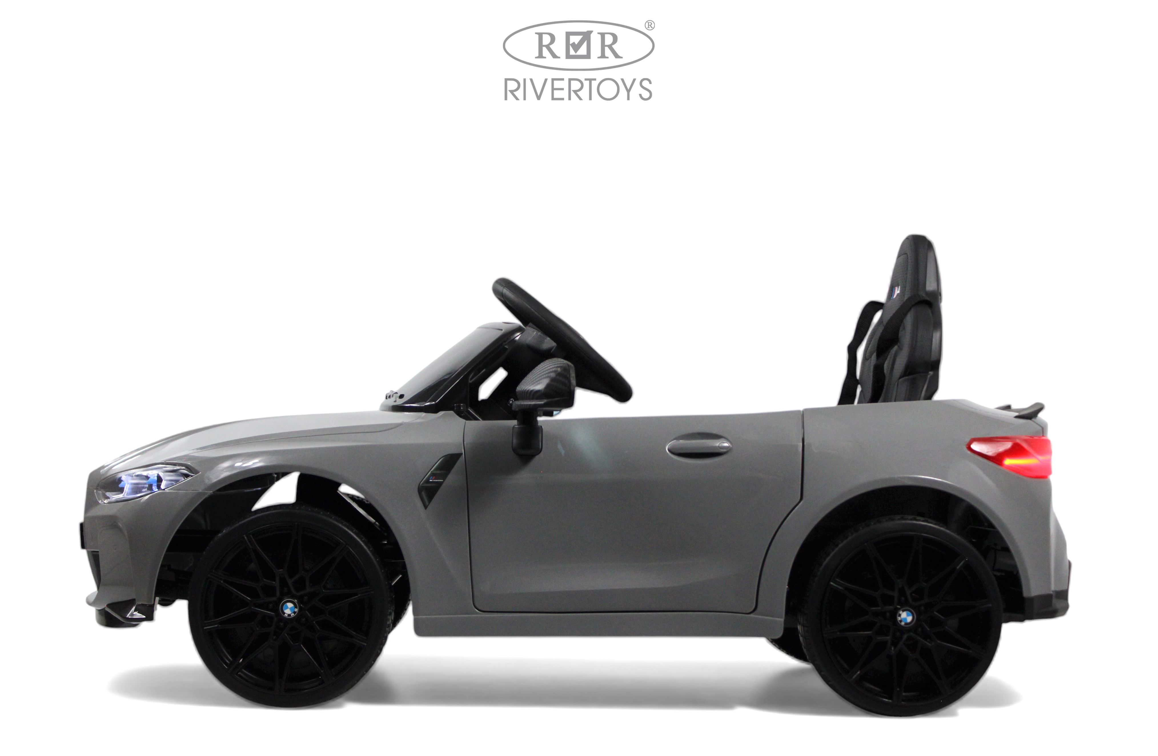 Электромобиль RIVERTOYS BMW A004AA-BMW-GREY С пультом ДУ - фото 16