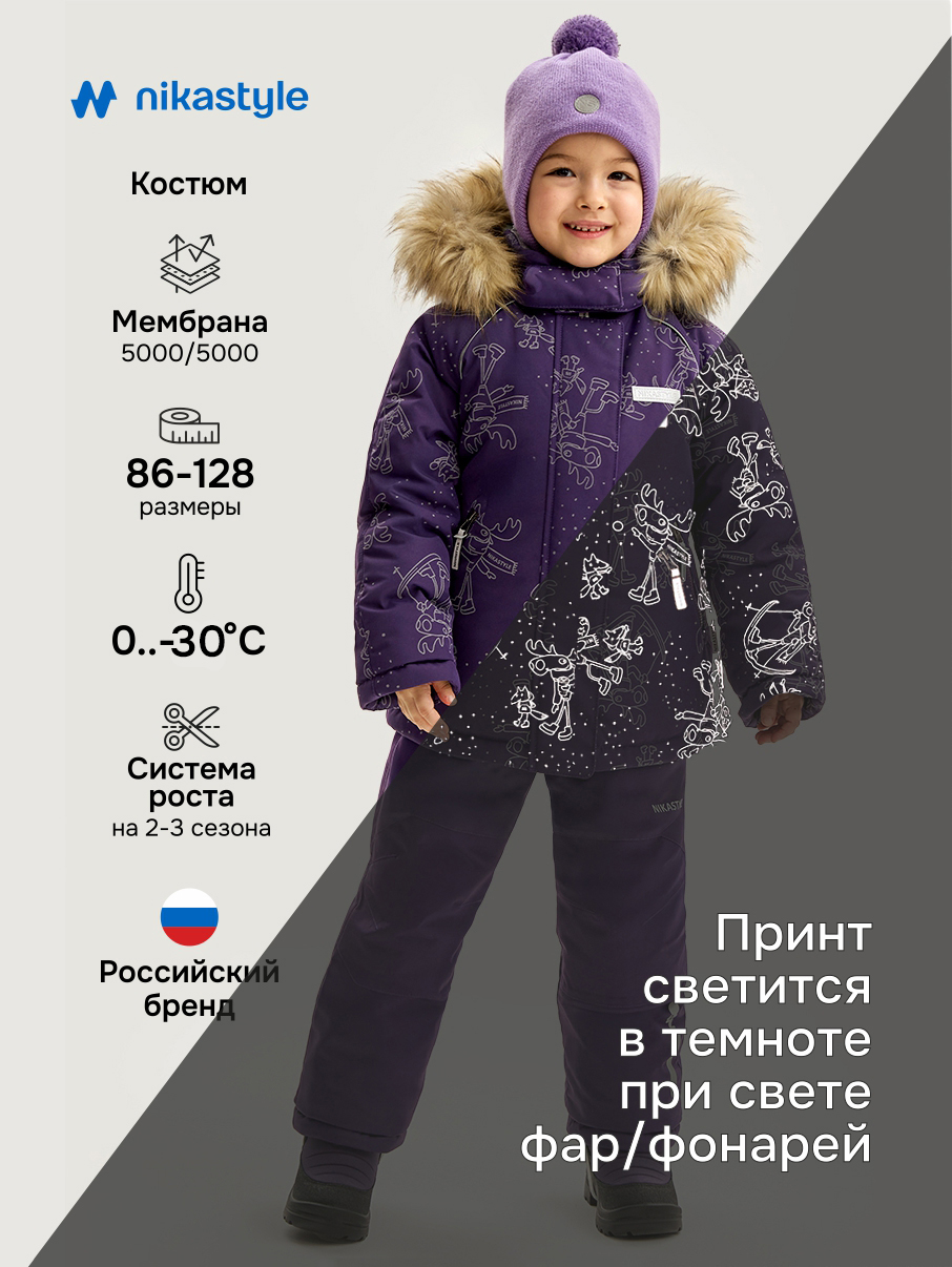 Костюм NIKASTYLE 7з0825 фиолет - фото 2