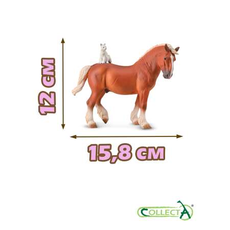 Фигурка Collecta Лошадь с кошкой