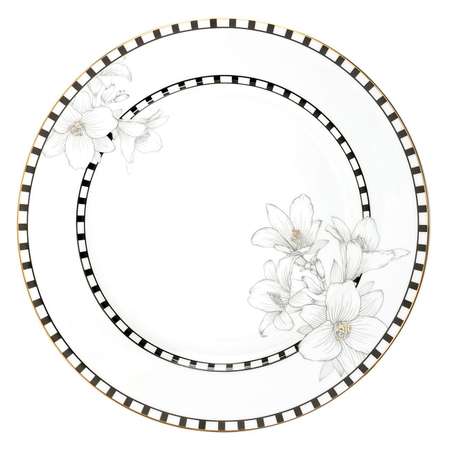 Набор столовой посуды Arya Home Collection для кухни Arya Mandala Elegant 24 предмета на 6 персон фарфор