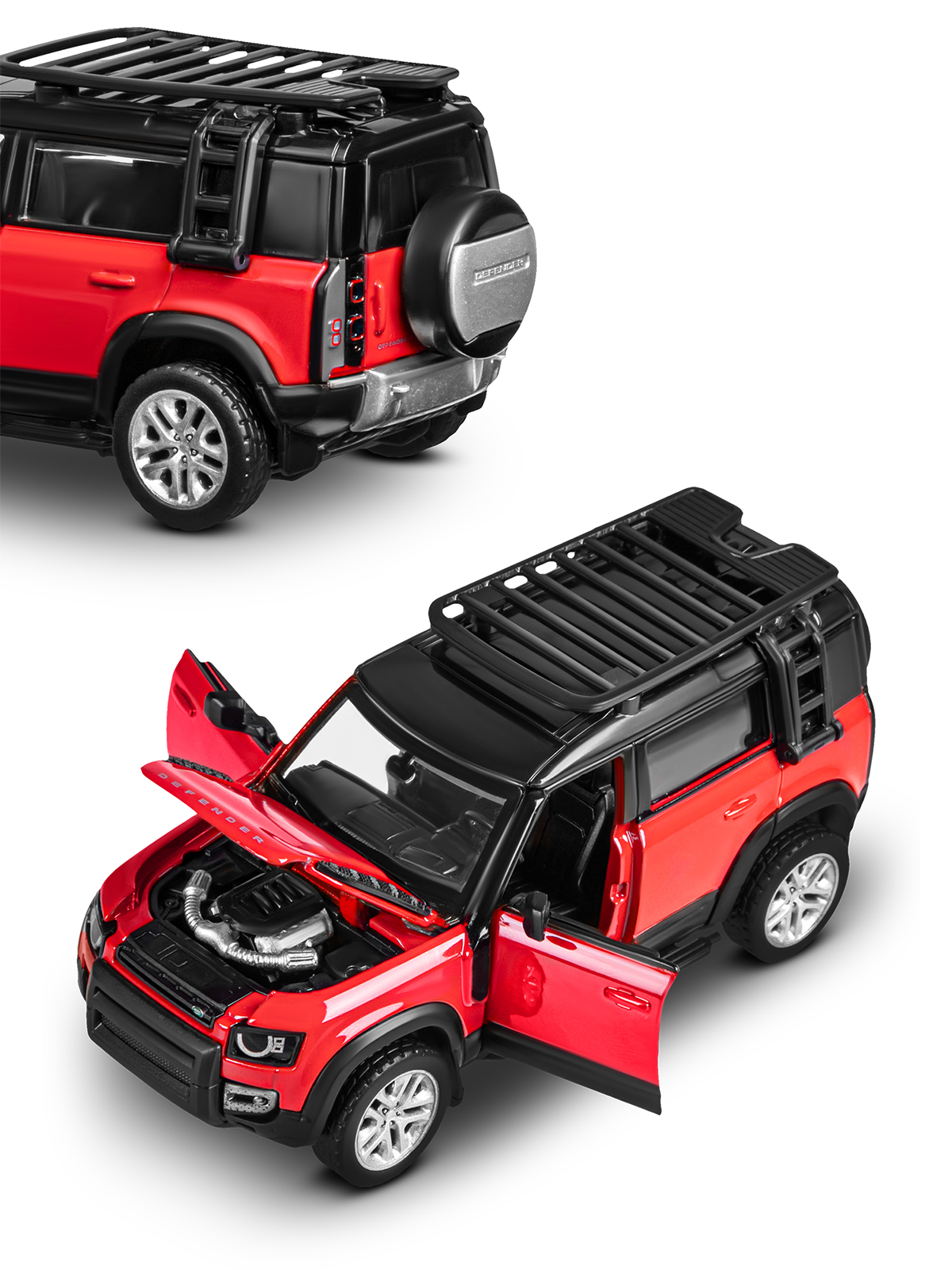 Автомобиль AUTODRIVE Land Rover Defender 110 Сборная модель 1:43 JB1251654 - фото 17