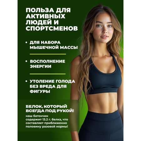 Ореховые Протеиновые батончики FIT AND JOY Арахис набор 16шт *40шт
