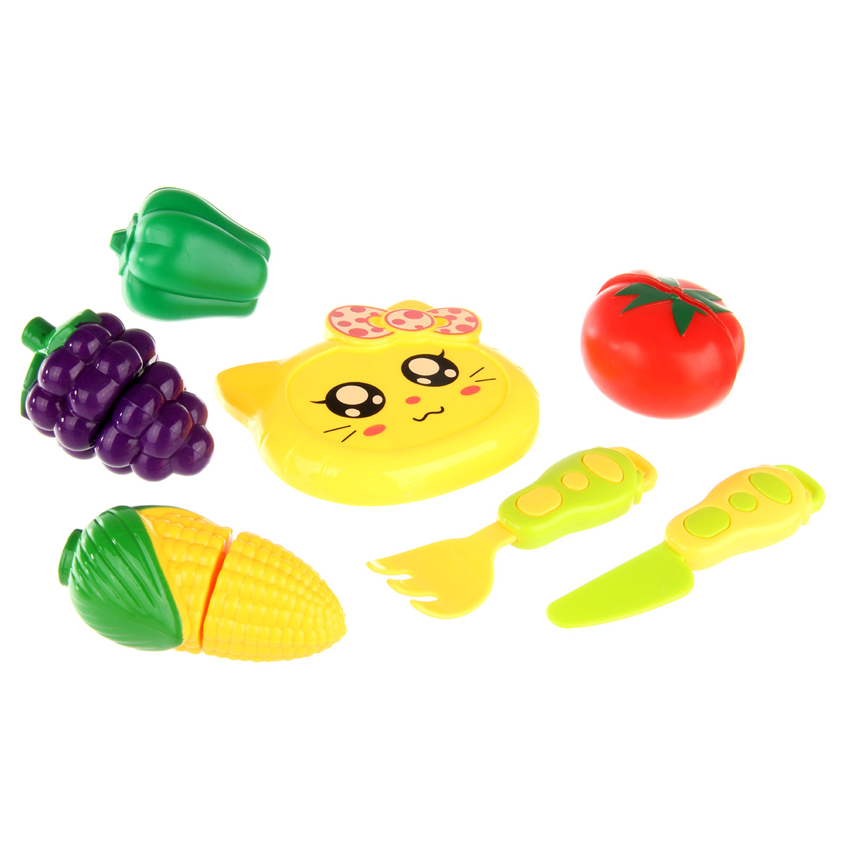 Игровой набор Veld Co тележки и корзинки, прилавок, касса, продукты - фото 1