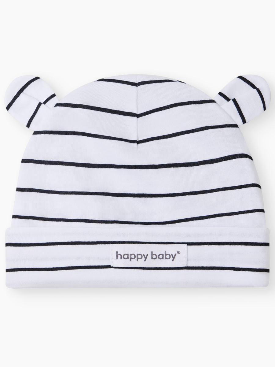 Шапочка 2 шт Happy Baby 90148-0_black-white - фото 4