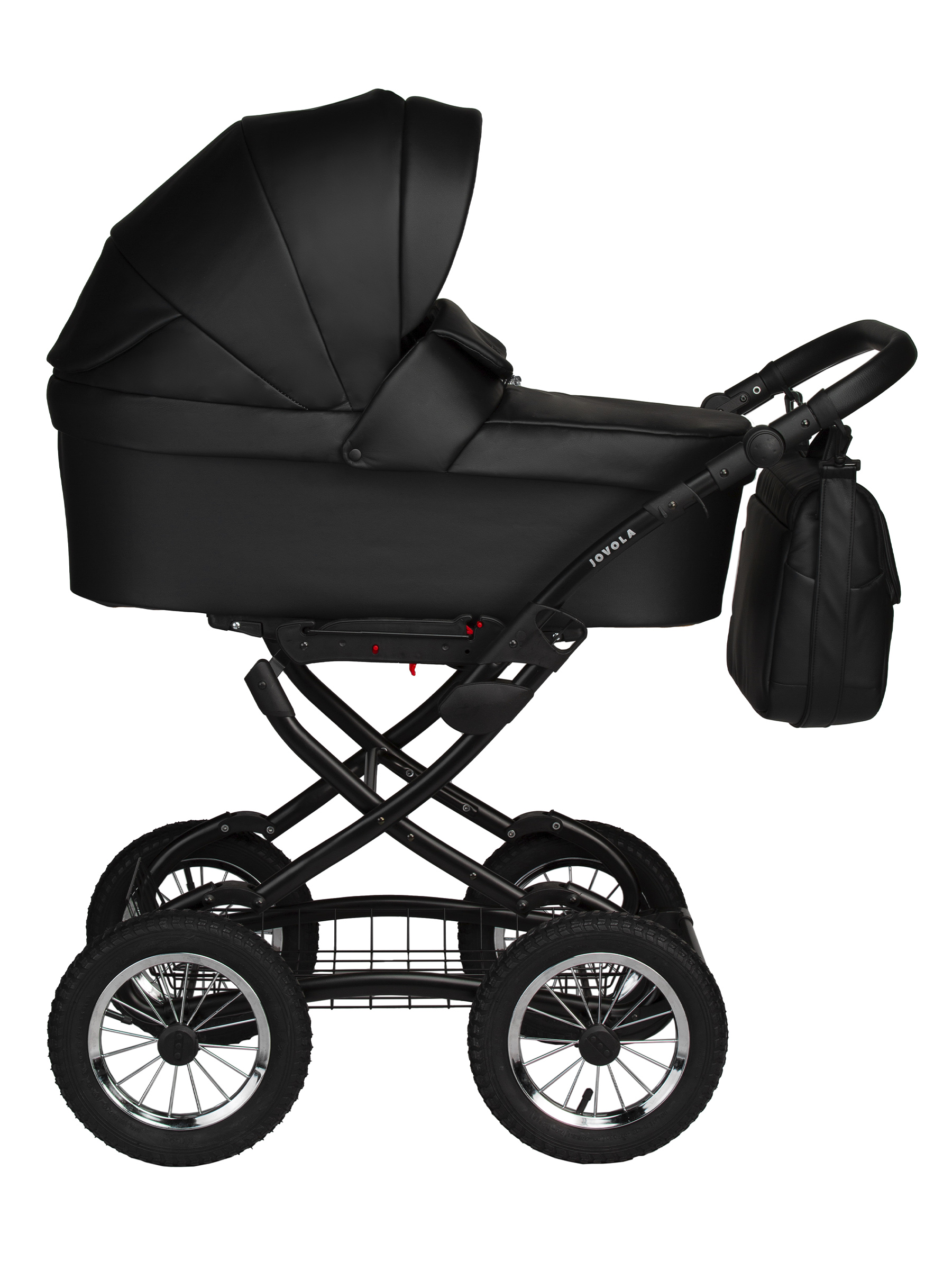Коляска люлька JOVOLA Tessa Eco Light Classic черный - фото 2