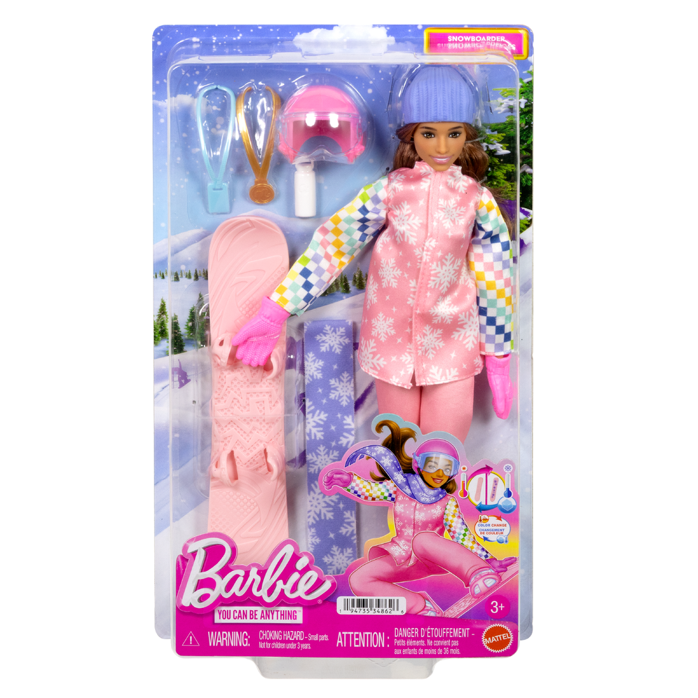 Кукла модельная Barbie Сноубордистка JKF78 JKF78 - фото 1