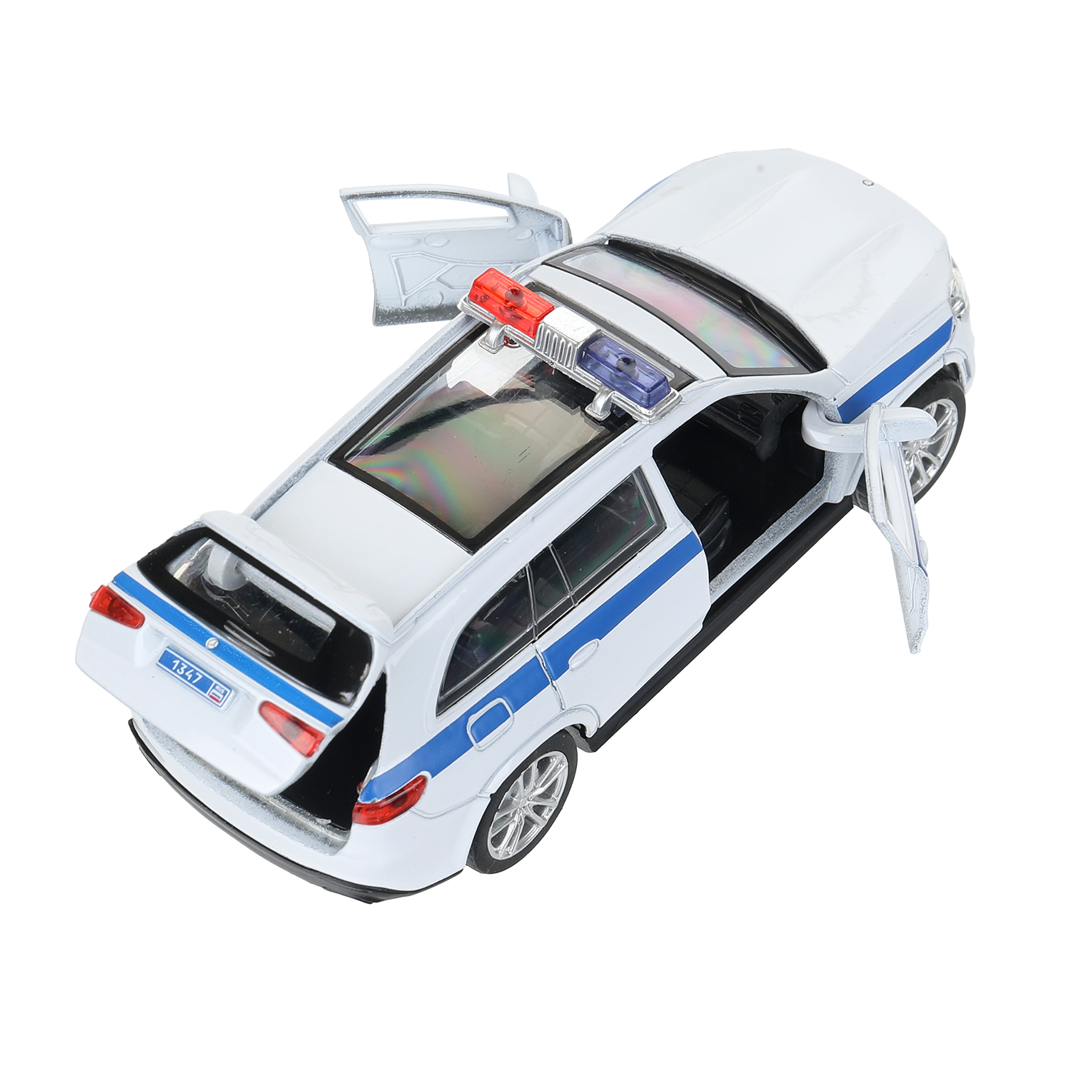 Полицейская машина Технопарк Mercedes Benz белый 396481 - фото 6