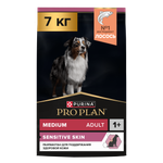 Корм сухой для собак PRO PLAN SENSITIVE SKIN 14 кг с лососем для средних пород