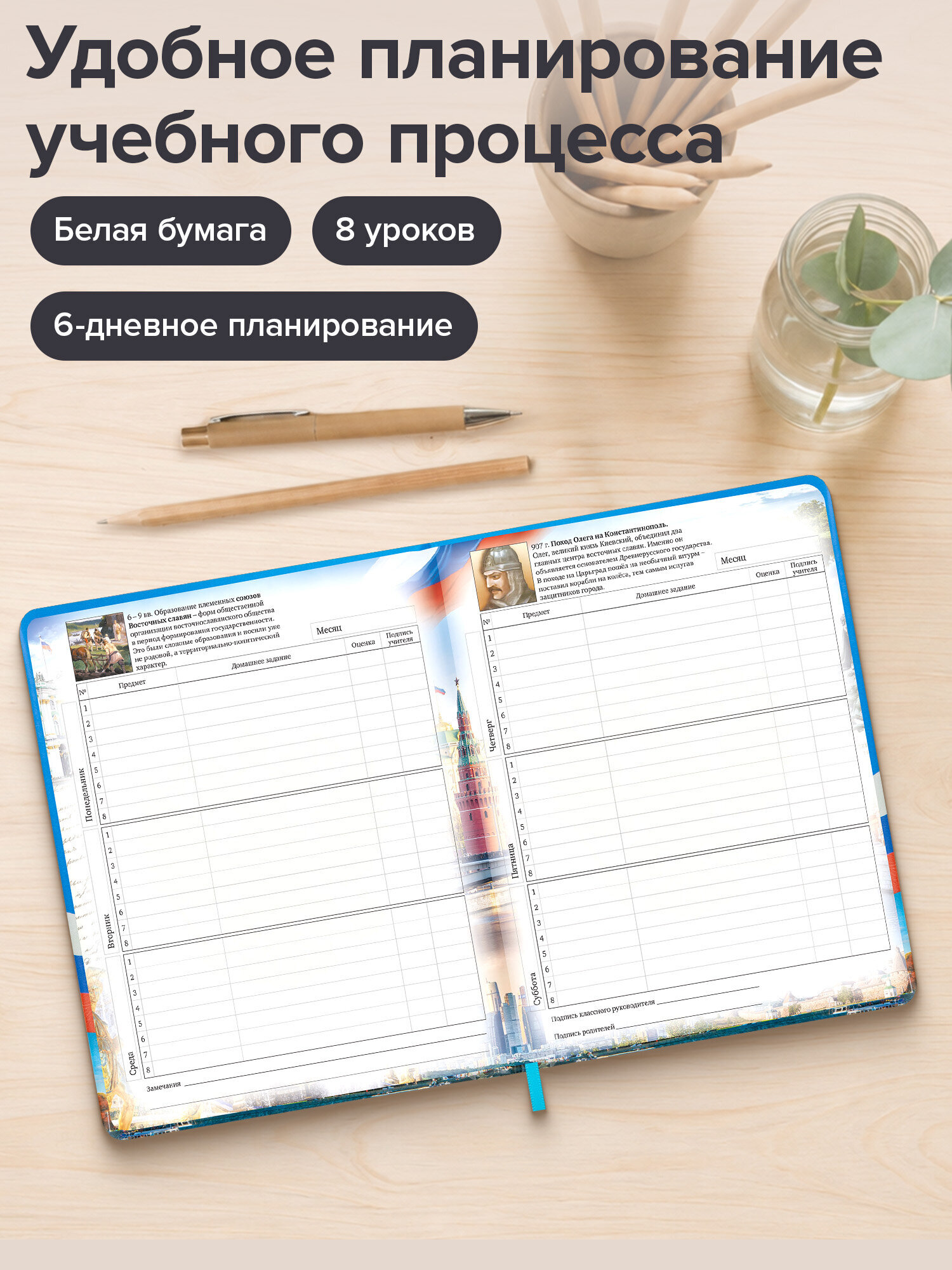 Дневник школьный Brauberg 1-11 класс Россия канцелярия - фото 3