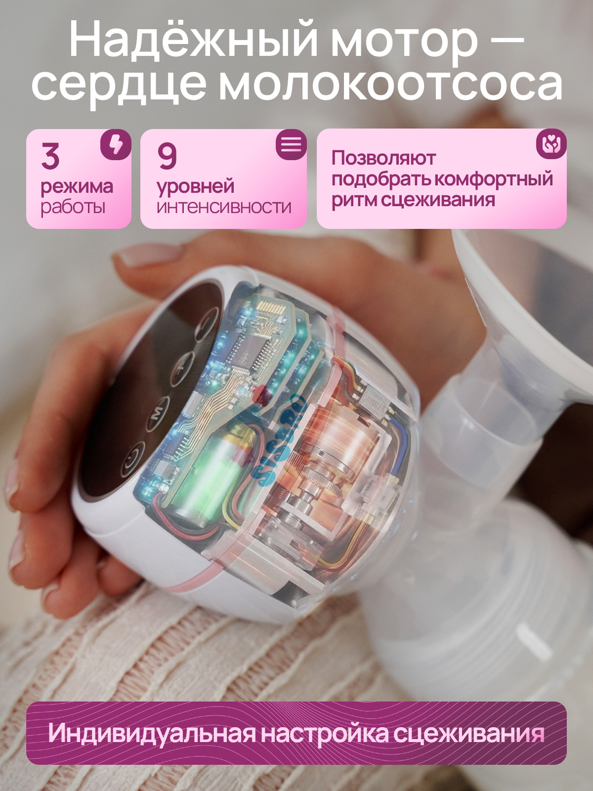 Молокоотсос электрический SISBRO Care - фото 2