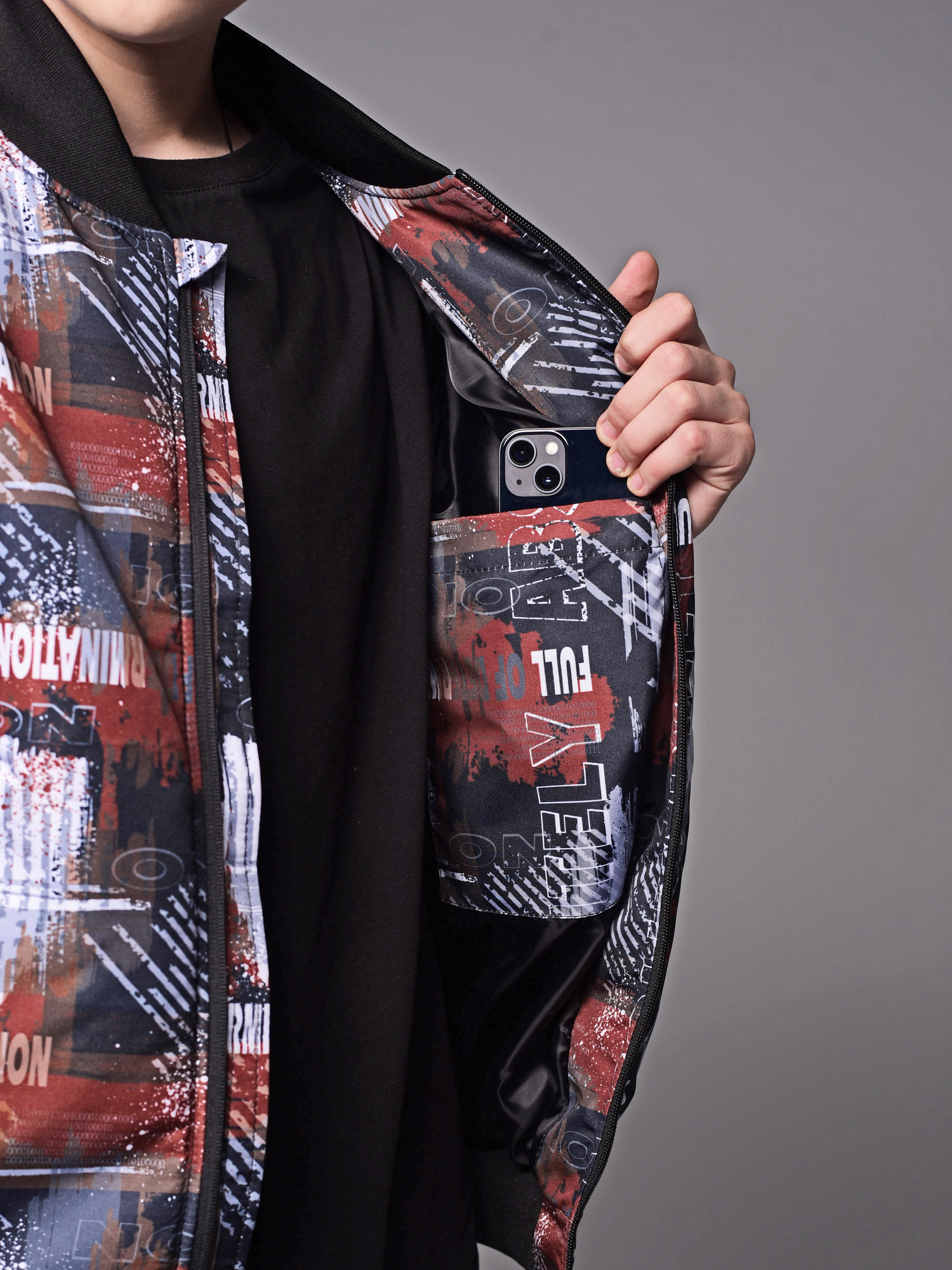 Бомбер Аврора 1039-М/принт-терракот - фото 10