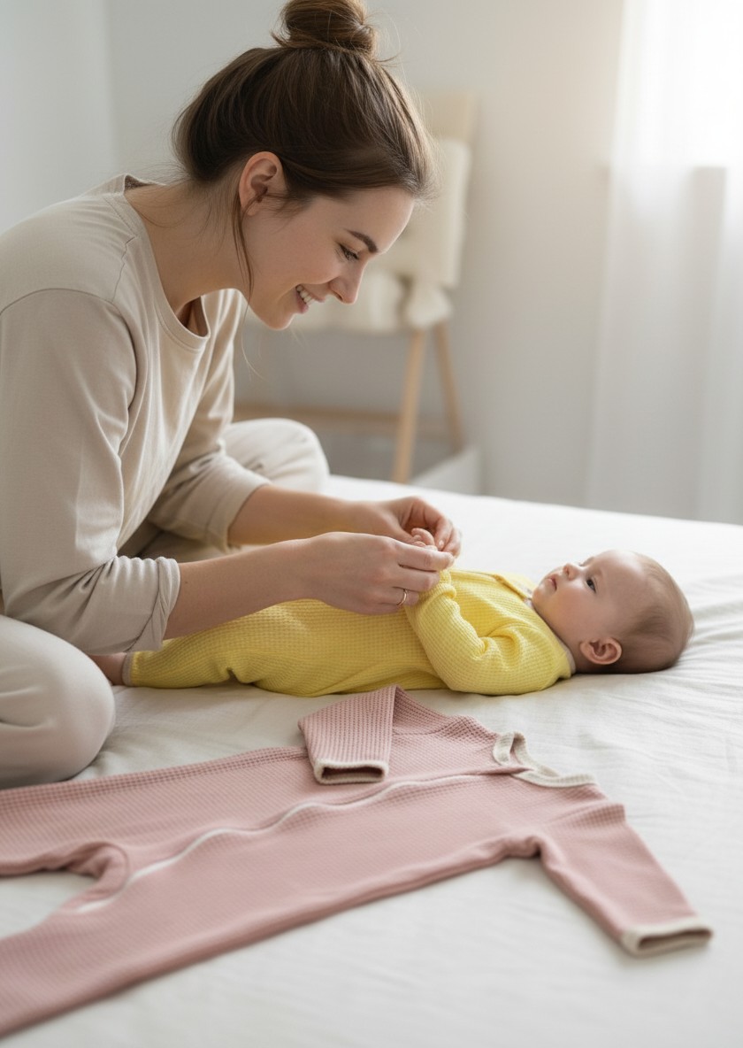 Комбинезон 2 шт Bunnyphant Т-169-2/пудровый-лимонный - фото 3