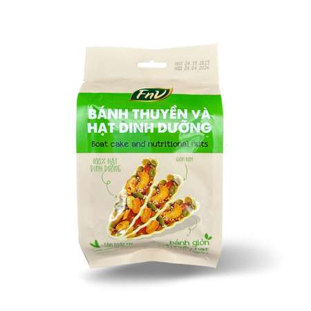 Снек Вьетконг Лодочка с начинкой из воздушного риса и орехов 60г