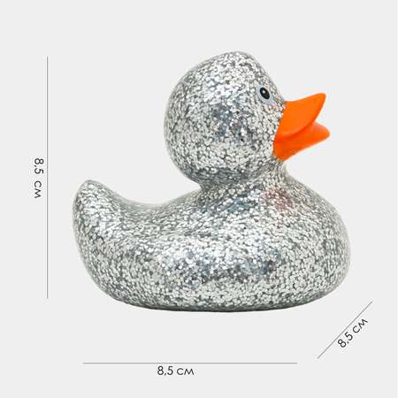 Игрушка Funny ducks Диско серебренная уточка