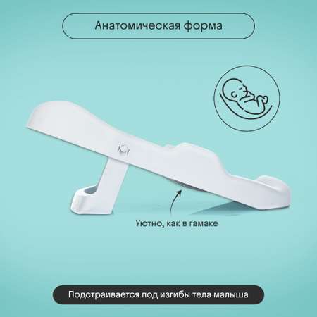 Горка для купания новорожденных Kidzi Baby Spa, в ванну, складная, мятный