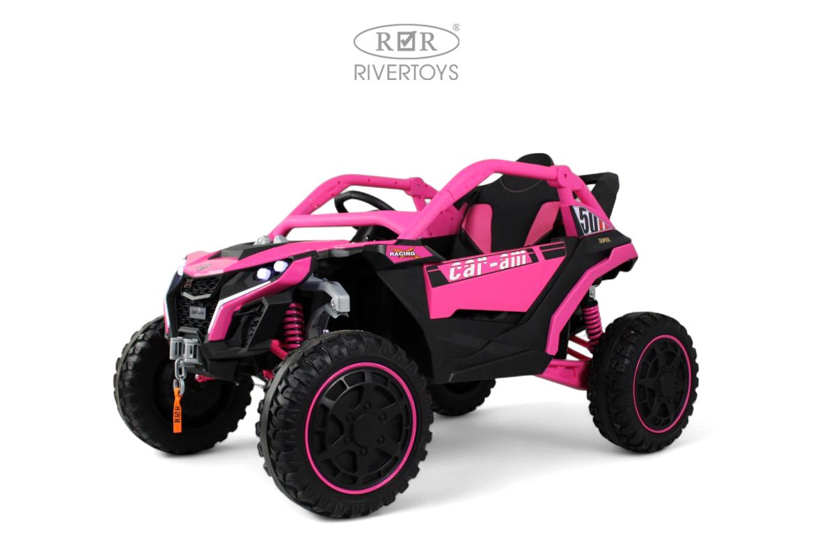 Электромобиль RIVERTOYS Z707ZZ-PINK С пультом ДУ - фото 1