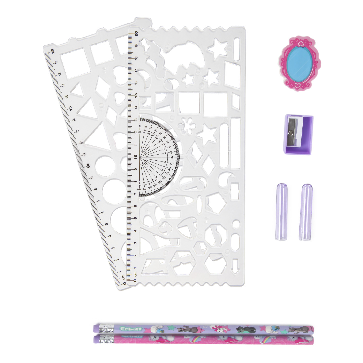 Набор канцелярский Erhaft Кошечки 8 предм. - фото 1