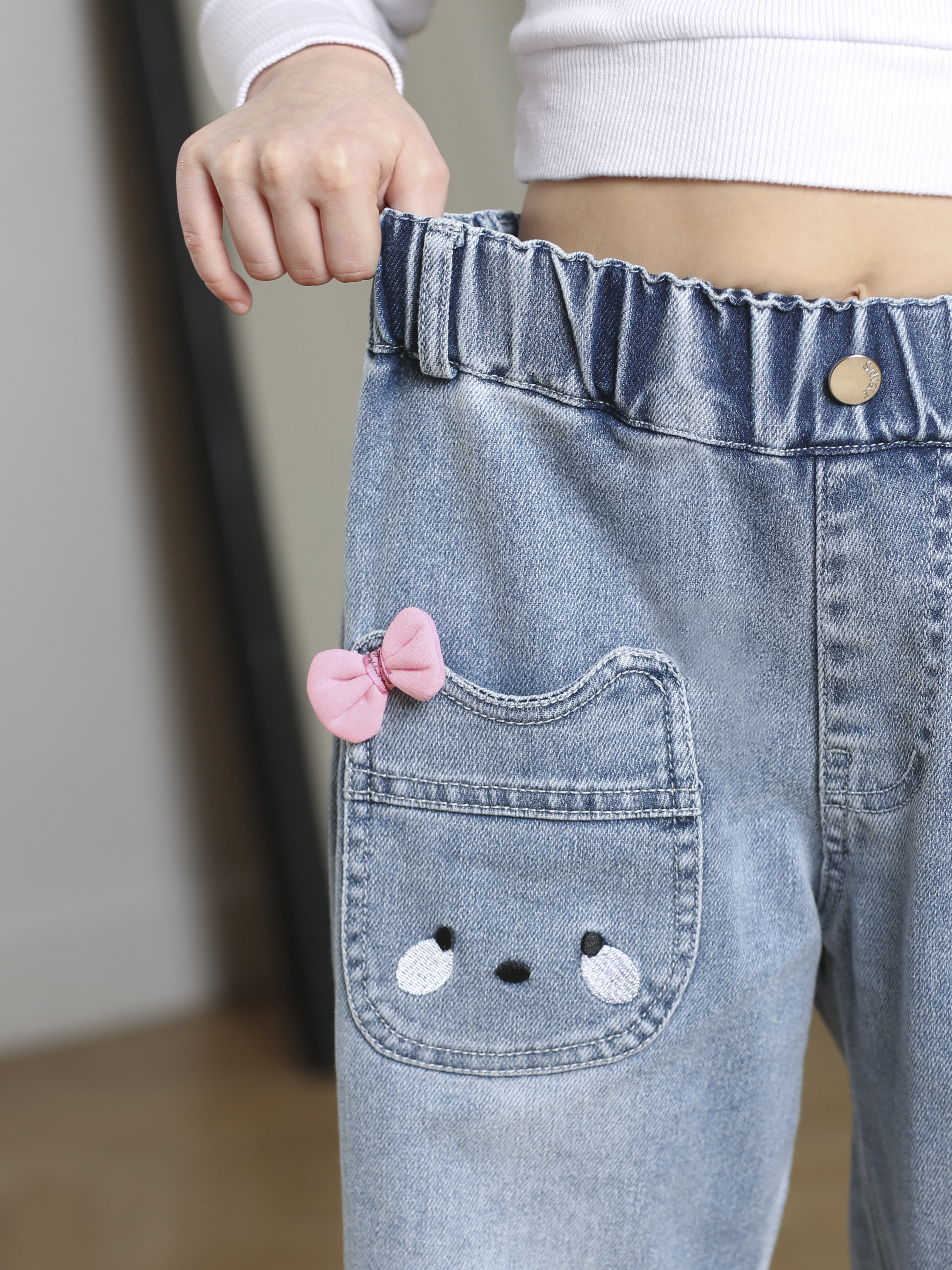 Джинсы-бананы СИНИЙ МИР RB1003A-IL - фото 8