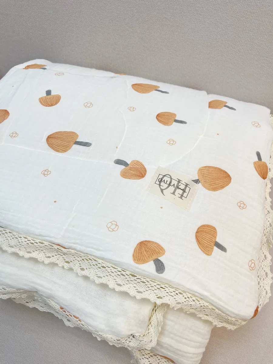 Одеяло Qalla Грибочки муслин 150 x 200 см - фото 10
