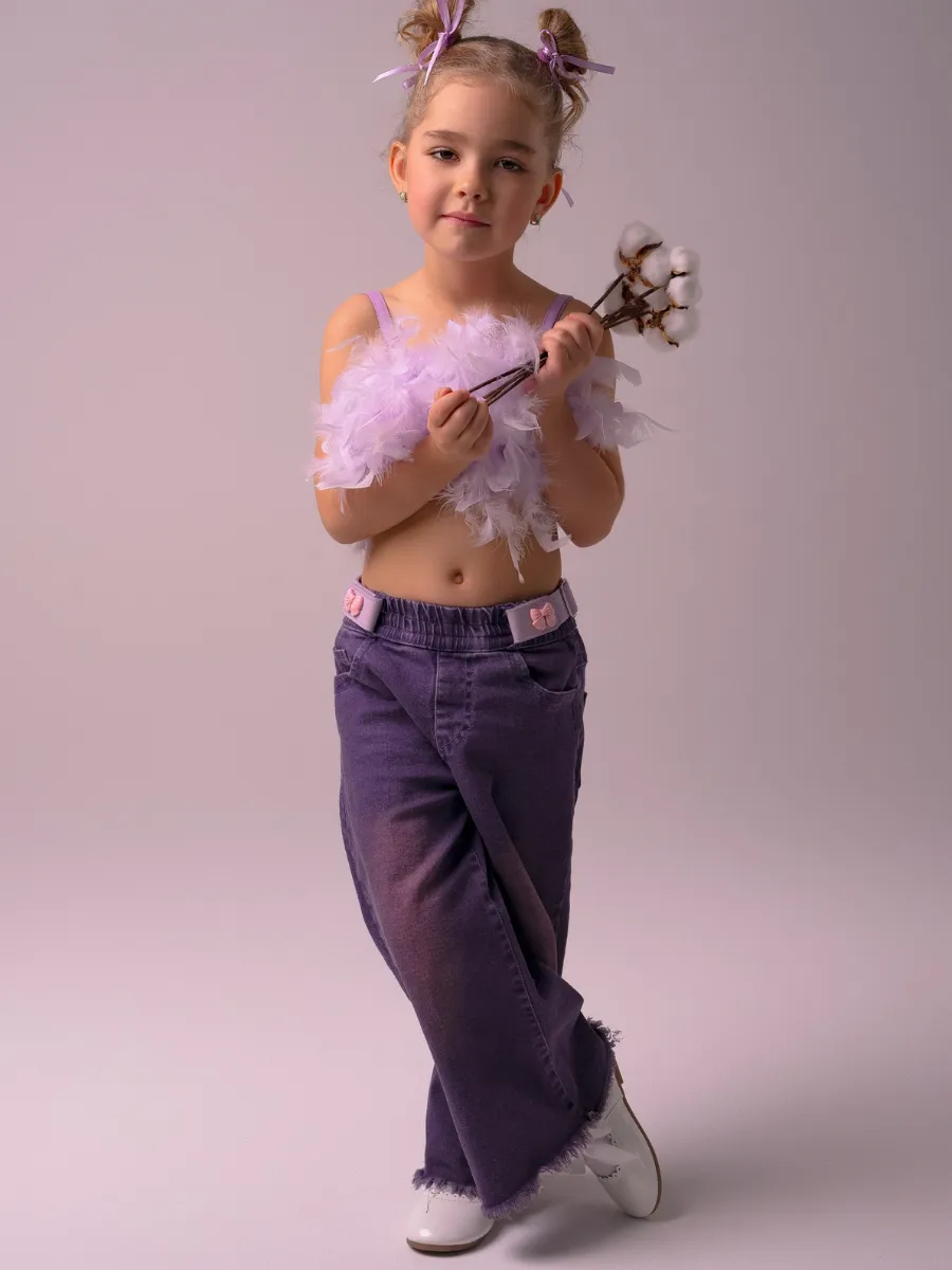 Джинсы RuStyle ДД-джинD6735-фиол - фото 7