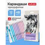 Карандаши чернографитные AXLER 12 шт.