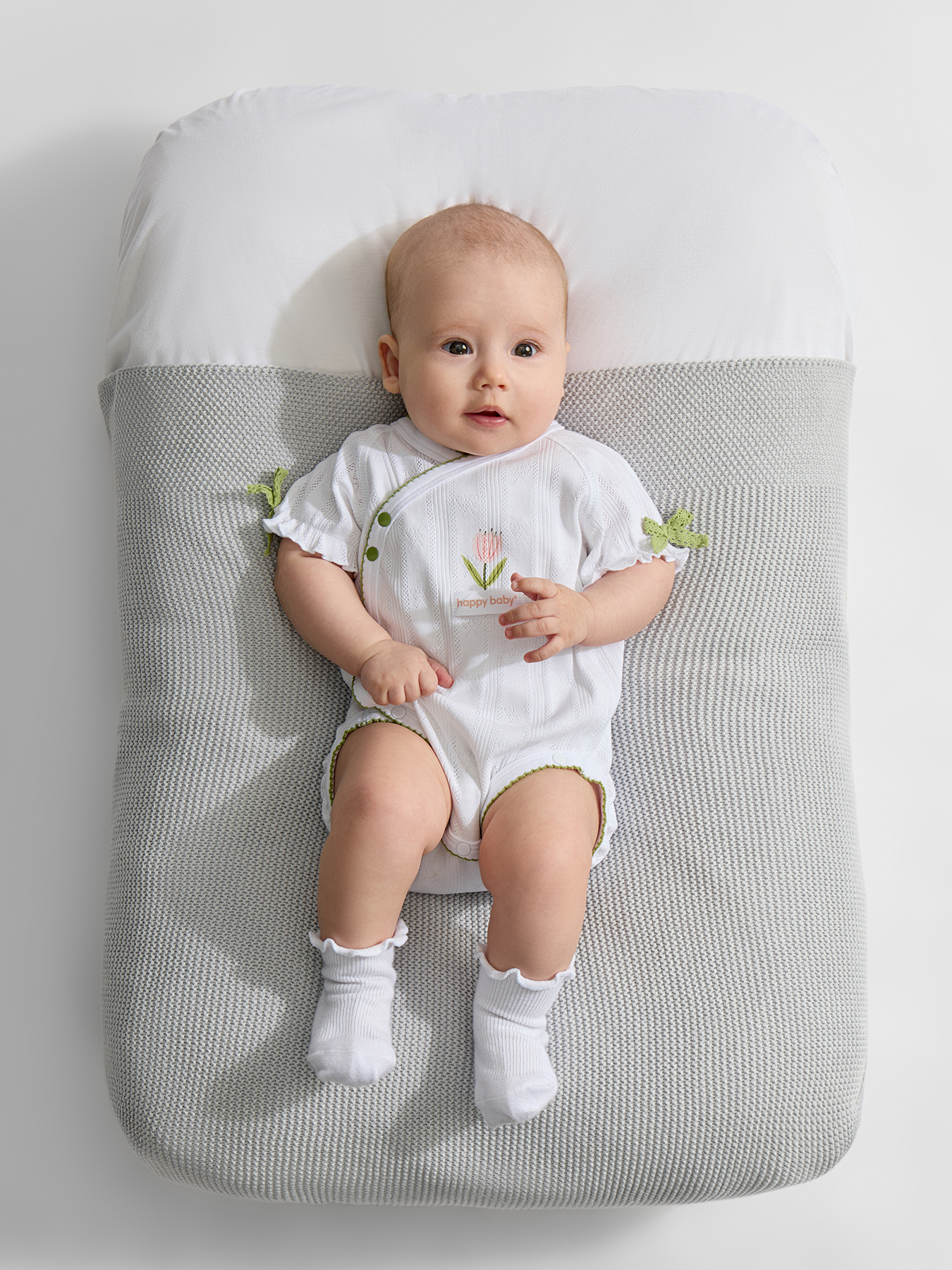 Боди 2 шт Happy Baby 90154-0_white-pink - фото 2