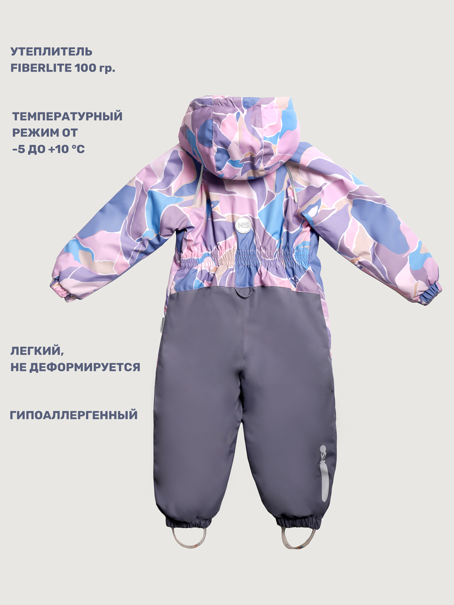 Комбинезон NIKASTYLE 8м1025 розовый/серый - фото 4
