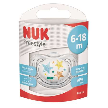 Пустышка Nuk ортодонтическая от 6 мес. в ассортименте