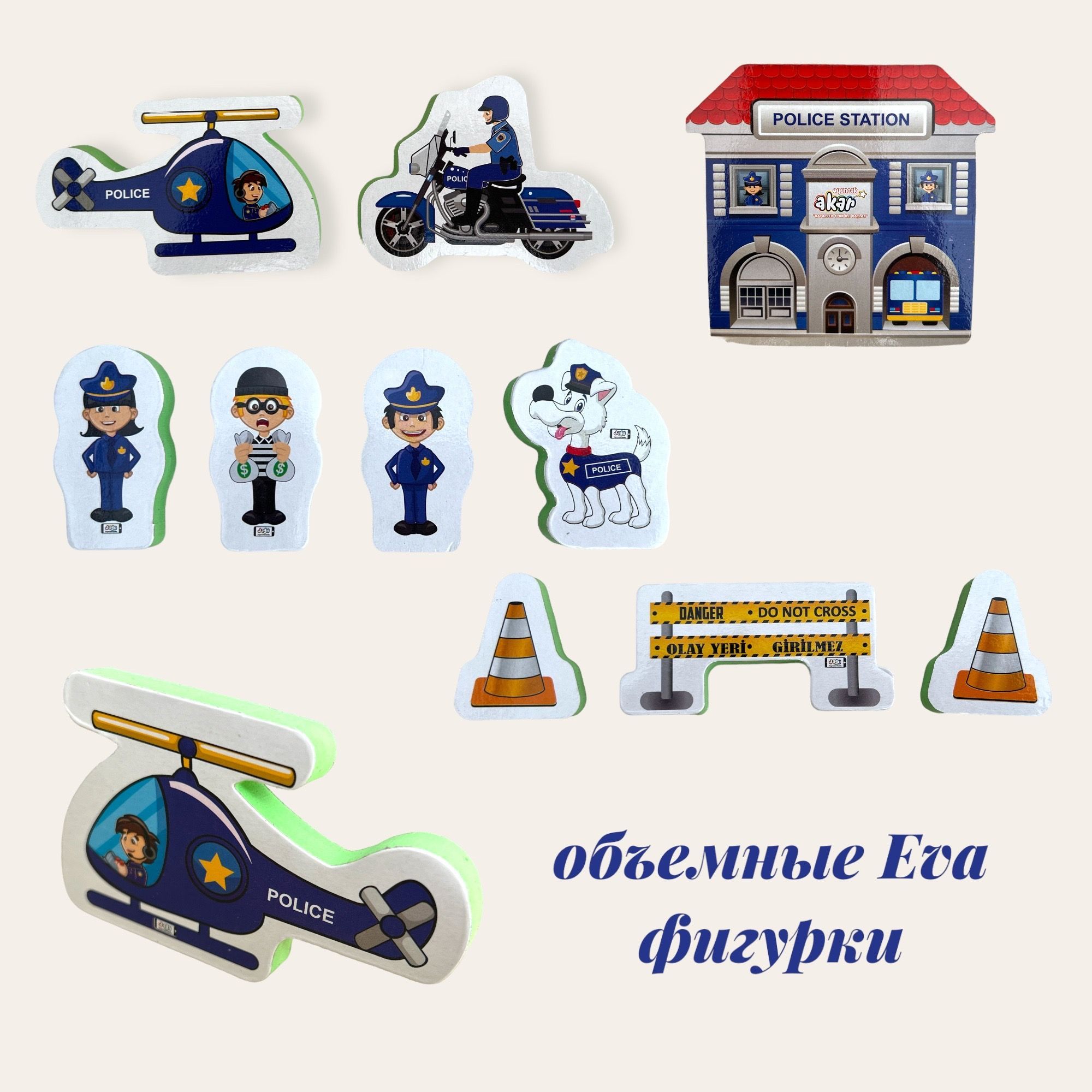 Конструктор JAGU Полицейский участок сборная игровая модель - фото 3