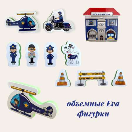 Конструктор JAGU Полицейский участок сборная игровая модель