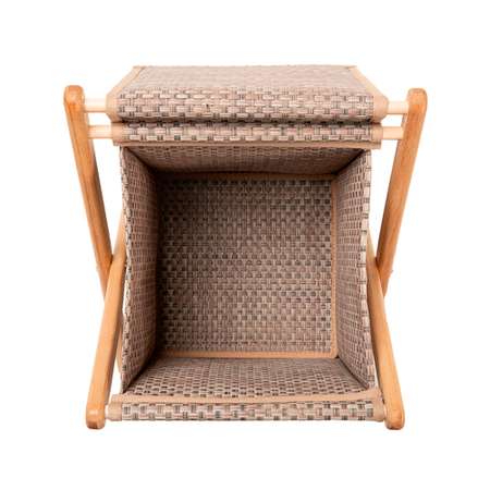 Корзина с крышкой CASY HOME 23х23х32 см BR-041