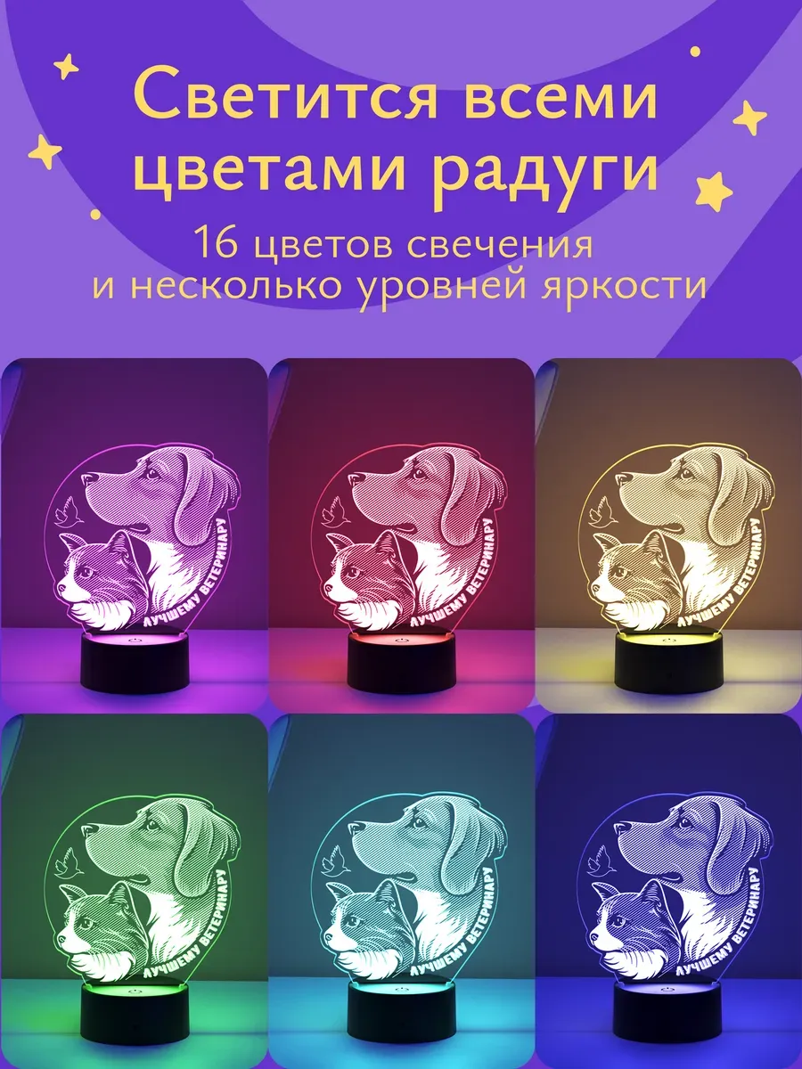 Ночник Светофей Лучшему ветеринару - фото 5