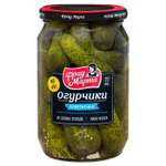 Огурцы аппетитные маринованные Фрау Марта стеклобанка 680г