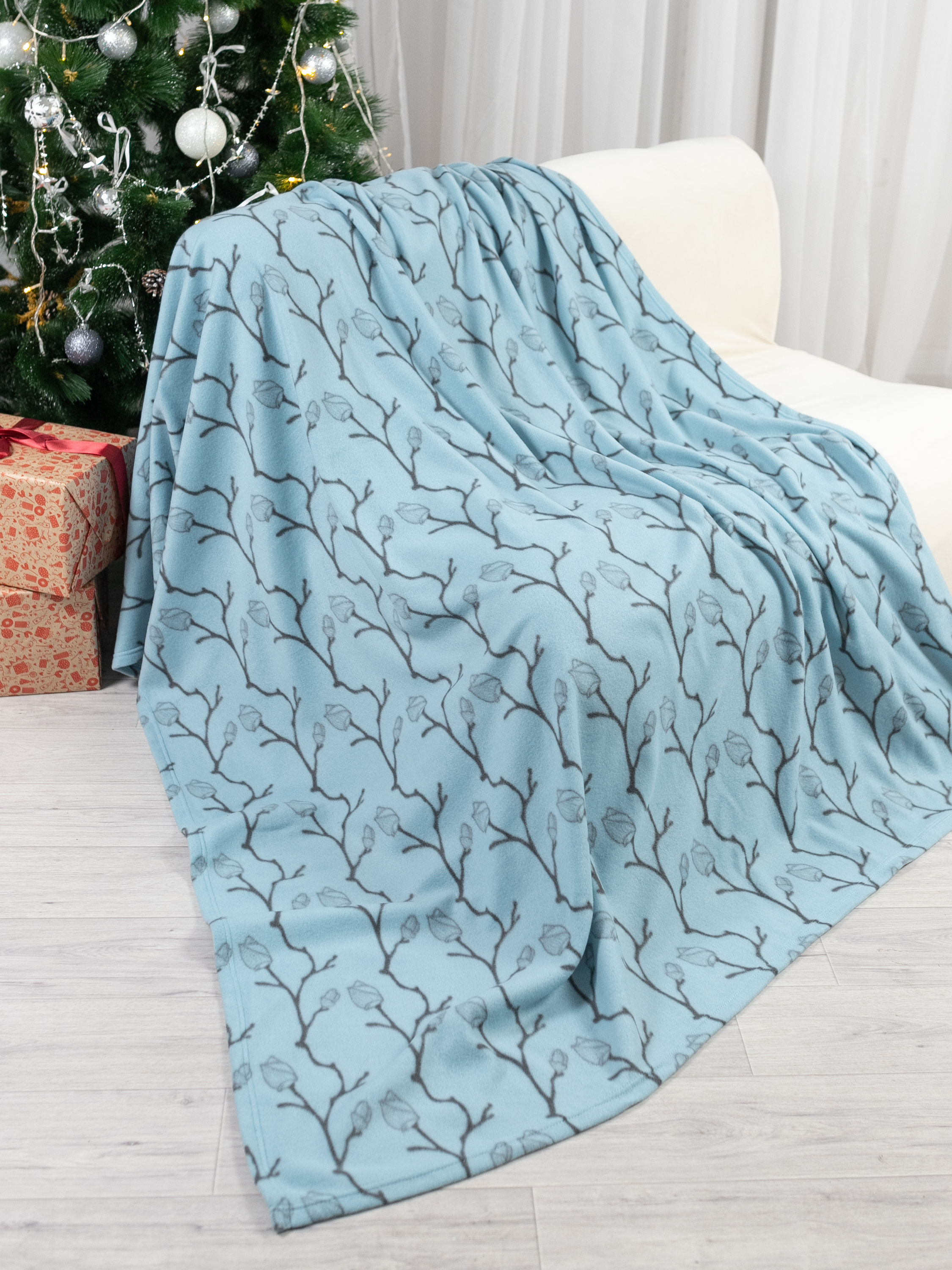 Плед Wellness WPL135-Ветки 130 x 150 см флис - фото 14