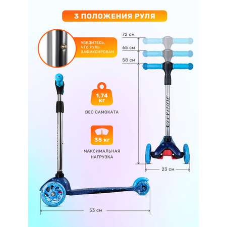 Самокат CITYRIDE трехколесный